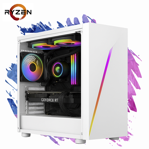 PC Gamer Voll, AMD Ryzen 5 5500x3d, Nvidia RTX 3060 12gb, 16gb DDR4, SSD 512gb Nvme, 600w 80 Plus