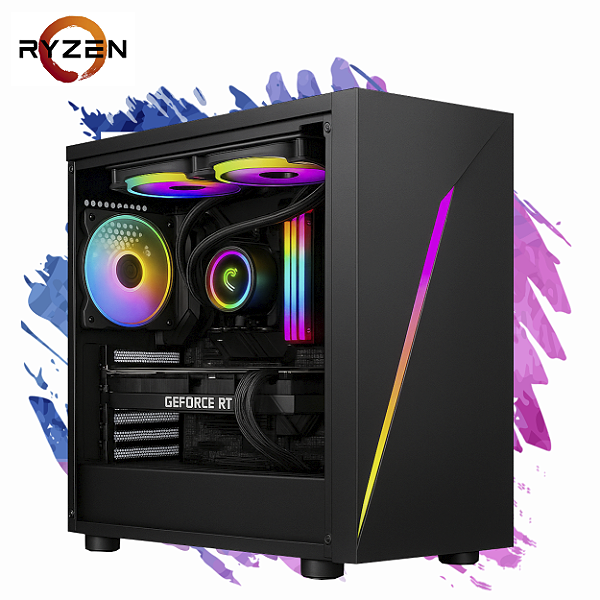 PC Gamer Voll, AMD Ryzen 5 5500, Nvidia RTX 3050, 16gb DDR4, SSD 512gb Nvme, 600w 80 Plus