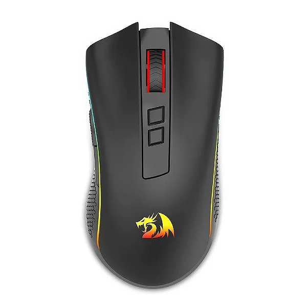 Mouse Gamer Redragon Cobra Pro, RGB, 16000 DPI, 8 Botões, Wireless, Preto - M711-PRO