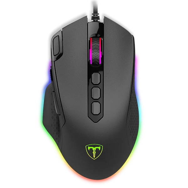 Mouse Gamer T-Dagger Bettle RGB, 8000 DPI, 10 Botões, Black, T-TGM305