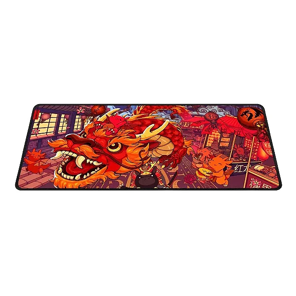 Mousepad Deskmat Redragon Flick Xl Extra Grande 90x40cm Special Edition Festival Do Dragao - P032fd