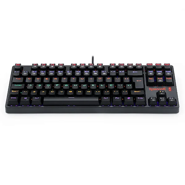 Teclado Mecânico Gamer Redragon Daksa Preto Switch Vermelho Abnt2 K576r-1