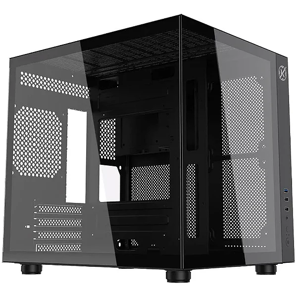 Gabinete Kalkan Midgard, Mid Tower, Lateral em Vidro, Micro-ATX, Preto - KLK00039