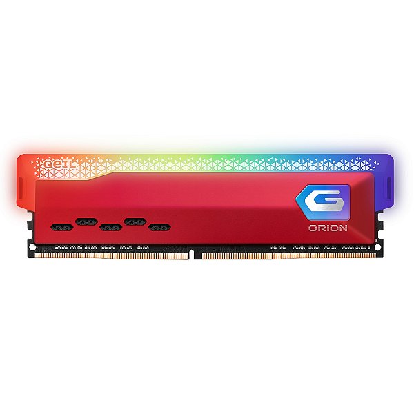 Memoria DDR4 Geil Orion RGB, Edicao AMD, 16GB, 3200MHz, Red, GAOSR416GB3200C16BSC