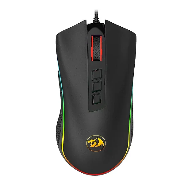 Mouse Gamer Redragon Cobra, Chroma RGB, 12400 DPI, 8 Botões, Preto - M711