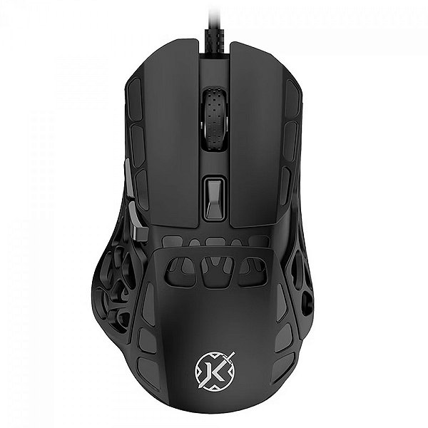Mouse Gamer Kalkan Draugr, RGB, 12400 DPI, PAW 3327, 5 Botões Programáveis, Preto, KLK00009