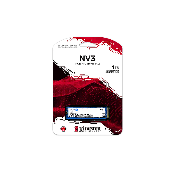 SSD KINGSTON NV3 1TB M.2 2280 NVME PCIE 4.0 - SNV3S/1000G