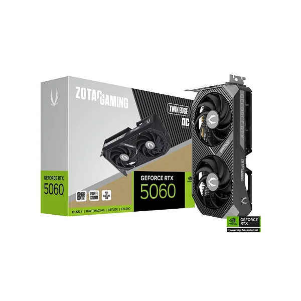 GPU NV RTX5060 8GB TWIN EDGE OC GDDR7 128BITS ZOTAC ZT-B50600H-10M