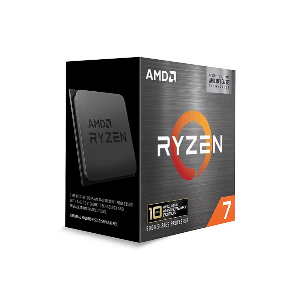 Processador AMD Ryzen 7 5800X3D, 8-Core, 16-Thre ads, 3.4GHz (4.5GHz Turbo), Cache 100MB, AM4, 10 0-10