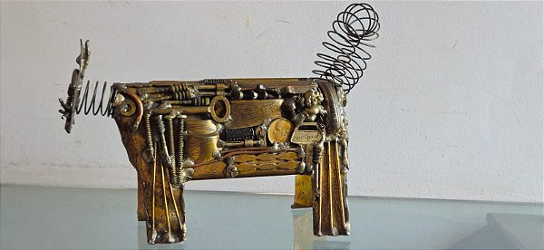 Escultura de gato / artesanato (antiguidade / raridade / relíquia / antiquário)