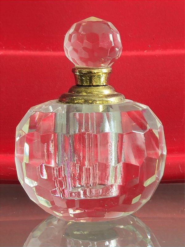 Perfumeiro em cristal lapidado (antiguidade / raridade / relíquia / antiquário)