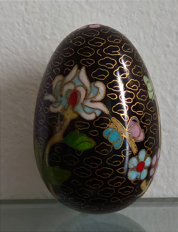 Ovo em cloisonné (antiguidade / raridade / relíquia / antiquário)