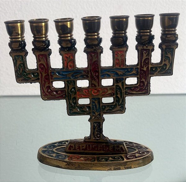 menorah / candelabro judaico / israel / jerusalém (antiguidade / raridade / relíquia / antiquário)