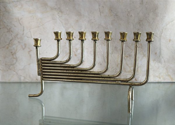 Menorah / candelabro judaico / israel / jerusalém (antiguidade / raridade / relíquia / antiquário)