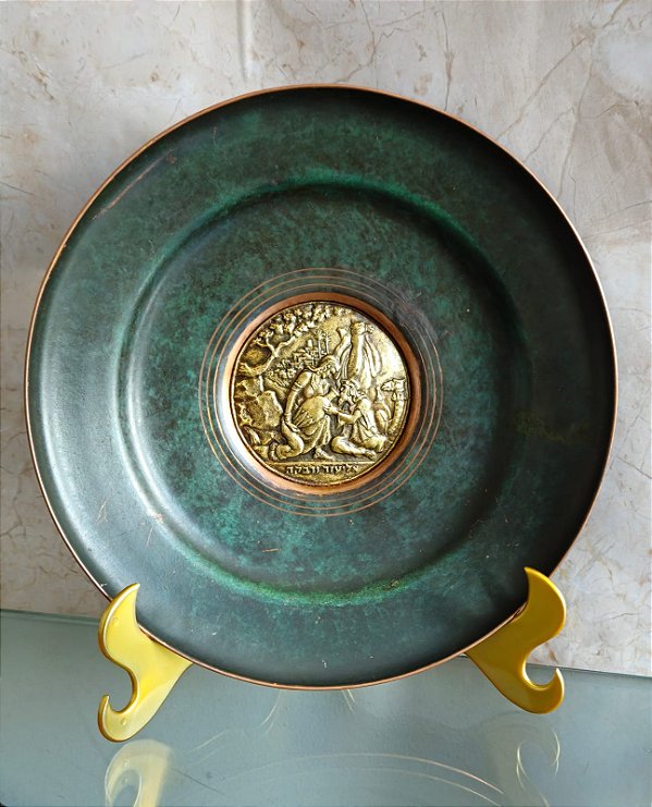 Prato judaico / israel / jerusalém (antiguidade / raridade / relíquia / antiquário)