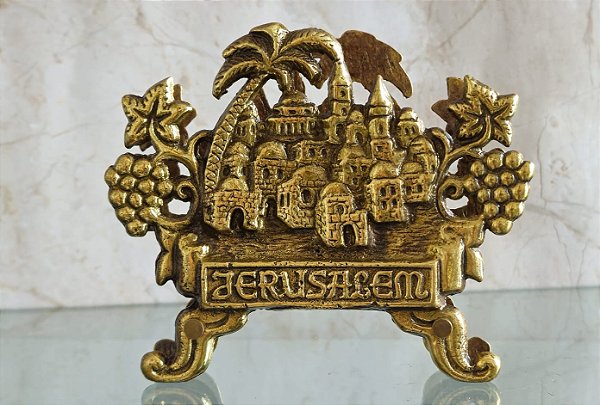 Porta guardanapos judaico / israel / jerusalém (antiguidade / raridade / relíquia / antiquário)