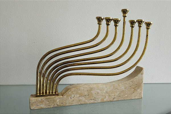 Menorah / candelabro judaico / israel / jerusalém (antiguidade / raridade / relíquia / antiquário)