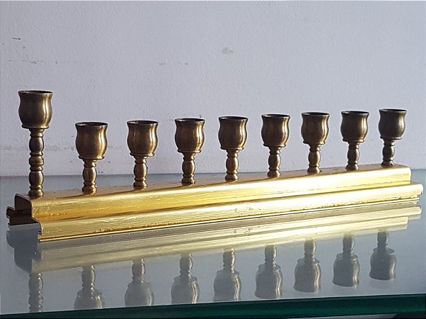 menorah / candelabro judaico / israel / jerusalém (antiguidade / raridade / relíquia / antiquário)