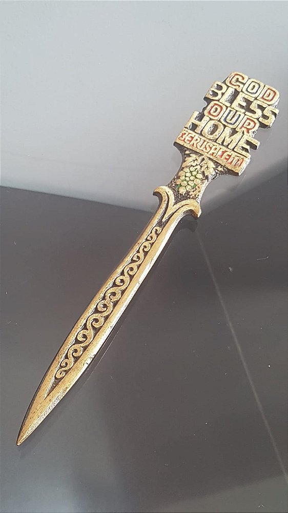 Abridor de carta judaico / israel / jerusalém (antiguidade / raridade / antiquário / relíquia)