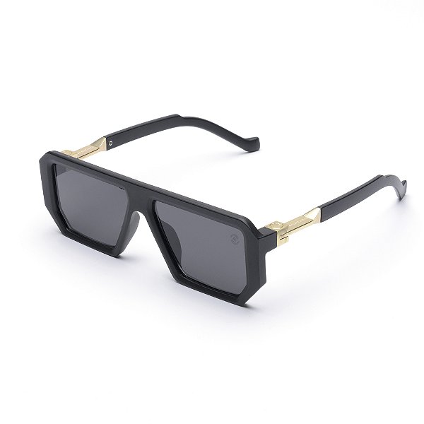 Óculos de Sol Masculino Preto Fosco OC-170925-779