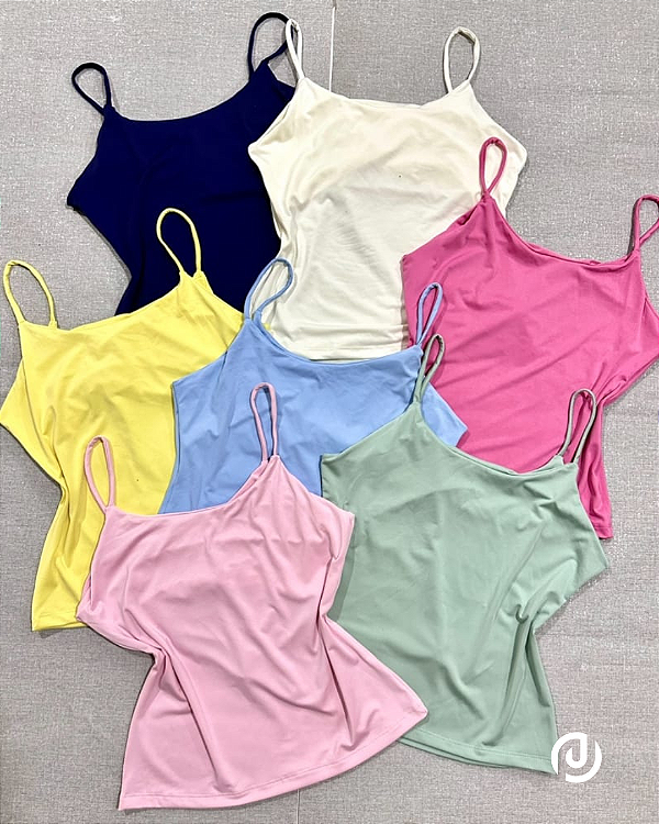 Camiseta Poliamida Regata Fitness Feminina