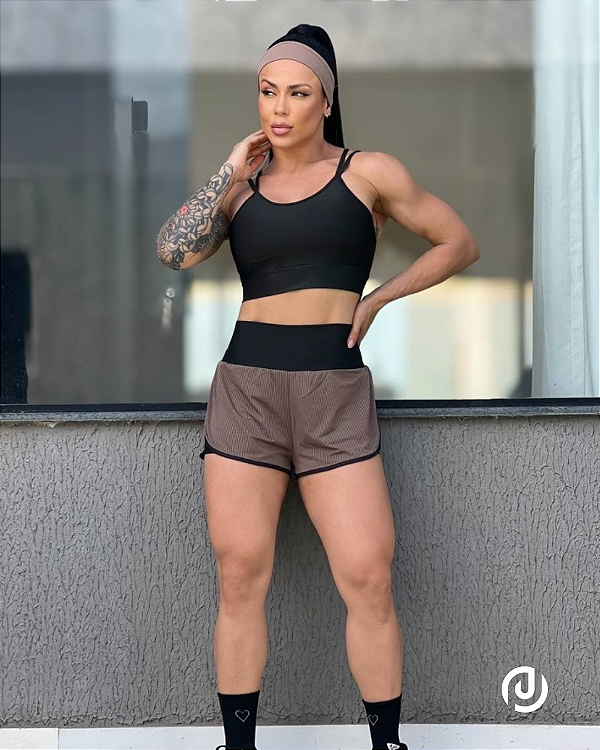 Short Duplo Dry Fit Feminino