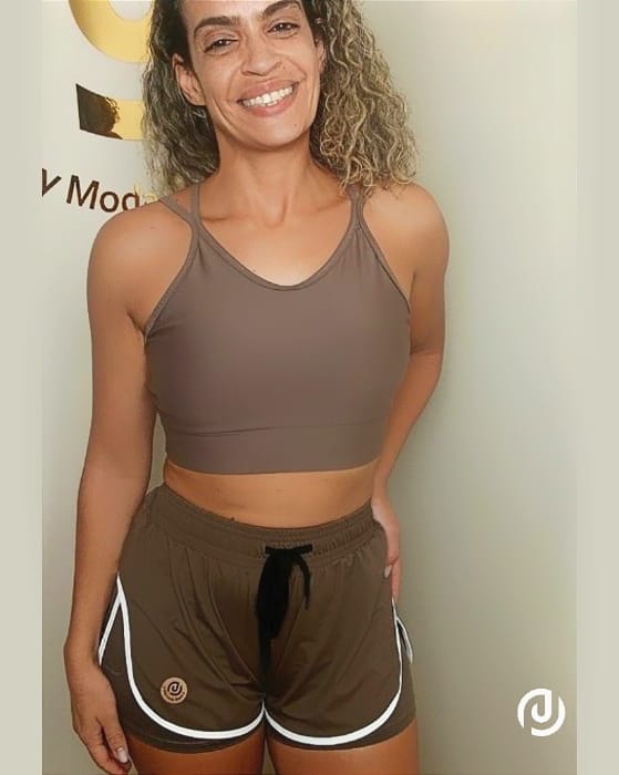 Short Duplo Dry Fit Feminino