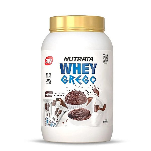Whey Grego 3w Nutrata 900g 25g de Proteina