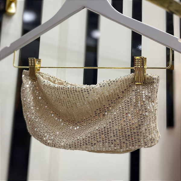 TOP FAIXA PAETÊ DOURADO