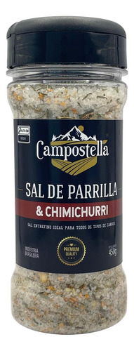 Sal De Parrilla E Chimichurri P/ Churrasco 450g Campostella