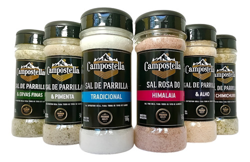 Kit Sal De Parrilla Para Churrasco + Sal Rosa Campostella