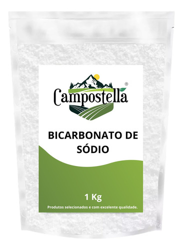 Bicarbonato De Sódio 1 Kg Puro Campostella Premium
