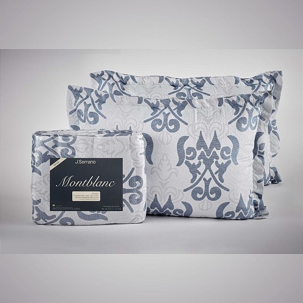 Kit Colcha Montblanc - Casal/Queen - Navy - Imperial