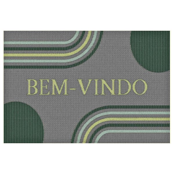 Tapete De Porta Bem-vindo Ou Entrada 40x60 Cm - Arcos J. Serrano