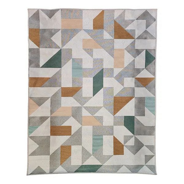 Tapete Sala / Quarto Desenhado Domani Zirconia Taupe 45 - 150x200 cm