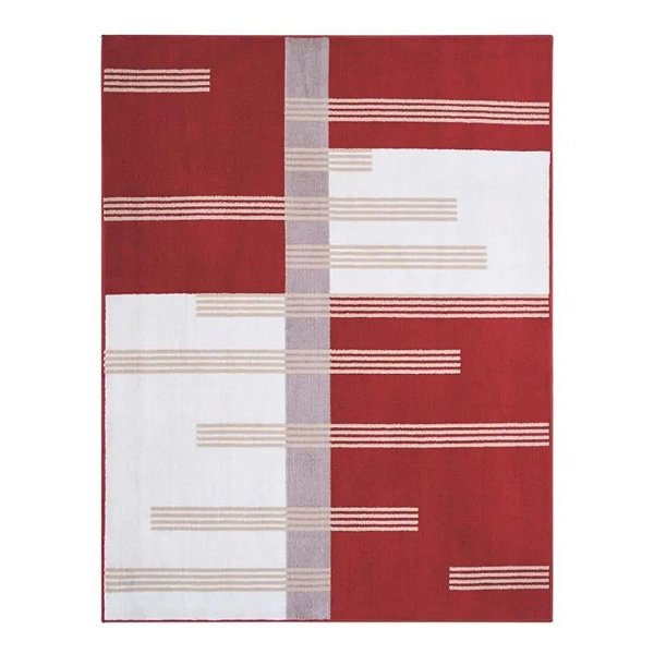 ver anúncio Tapete Sala / Quarto Desenhado Renaissance Liberia Vermelho - 100x150 Cm - J. Serrano