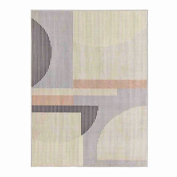 Tapete Abstrato Grafite Sala Quarto Macio - Tamanho 150 x 200 - Cor Grafite 52