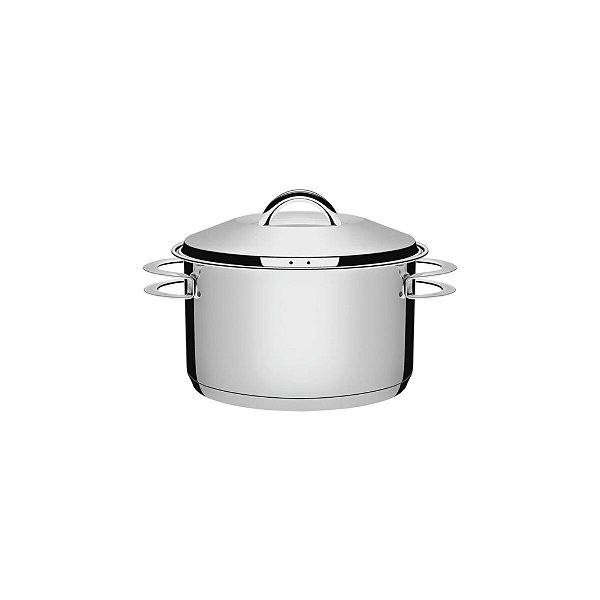 Caçarola Funda com Fundo Triplo Solar - Aço Inox - diâmetro 16 cm - Tramontina