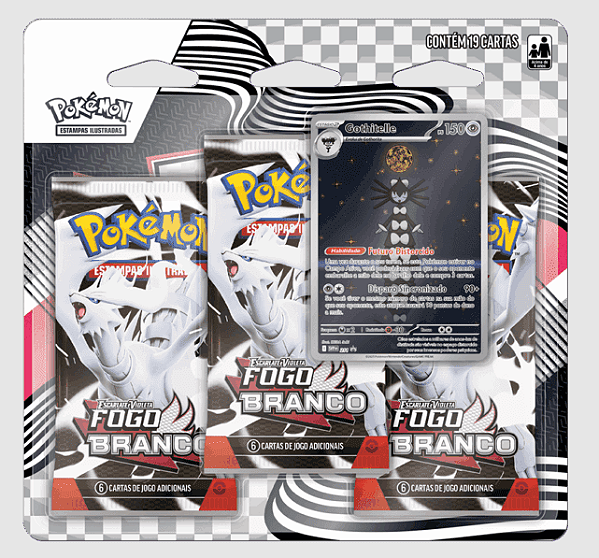 Blister Triplo Pokémon - Fogo Branco (Gothitelle)
