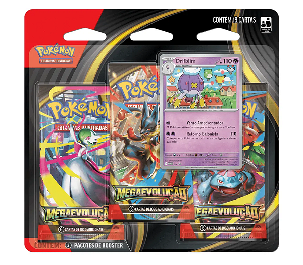 Blister Triplo Pokémon - Megaevolução (Drifblim)