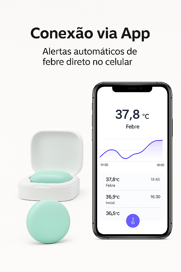 Termometro Inteligente Genial T31 - Monitor E Alerta No App