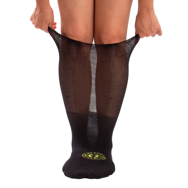 MEIA ORTOPÉDICA EXTRA LARGA PARA EDEMAS E OBESOS - SOLUÇÃO PLUS SIZE ORTHO PAUHER PRETO G
