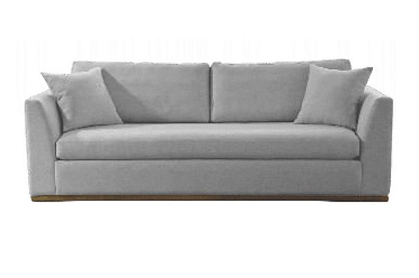 SOFA FIXO EGITO 220CM LINHO CINZA/015 - FERONI