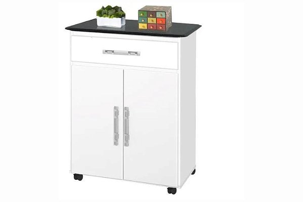 BALCAO NAPOLI - BRANCO/MARMORIZADO