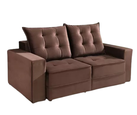 SOFA RECLINAVEL BARI 1.80 - MARROM/815