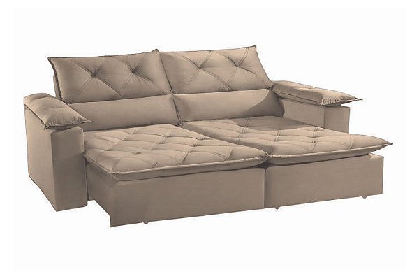 SOFA RETR IRON 180 - VELUDO CAPPUCCINO 12114 - INNOVE