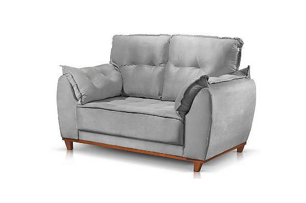 SOFA 2 LUG ESPANHA LINHO CINZA/507 - JC ESTOFADOS