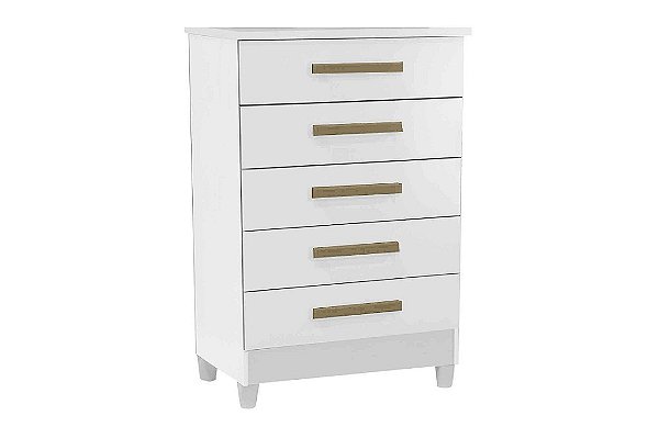 COMODA PAOLA 5GAV BRANCO - RUD RACK