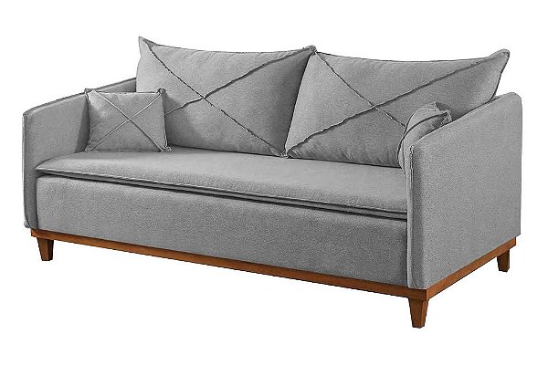 SOFA LIVING LISBOA LINHO CINZA/27 - BOARETO