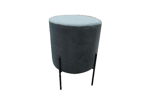 PUFF DENVER VEL CINZA - ESTOFAMART